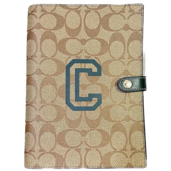 Coach Accessories - Coach monogram canvas lined notebook and cover